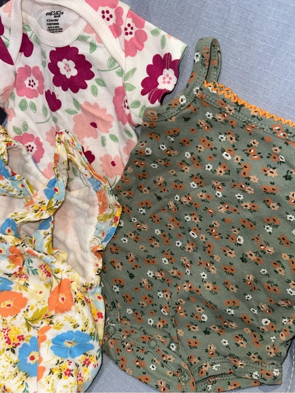 3 Floral Baby Girl - Mixed Floral Prints